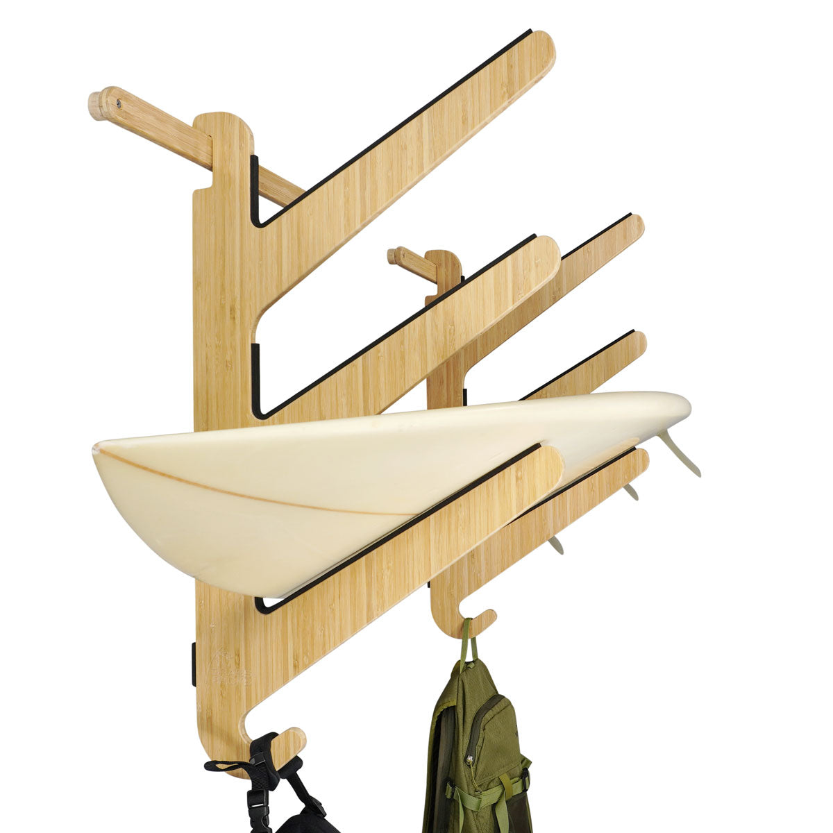 3 Surfboard Rack Bamboo