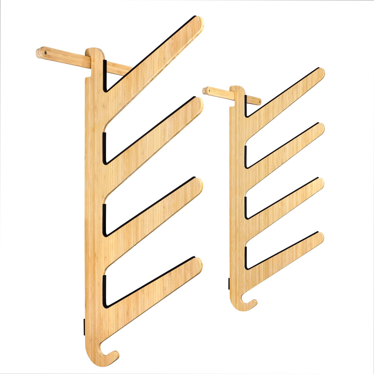 4 Surf Wall Rack Bamboo Wood