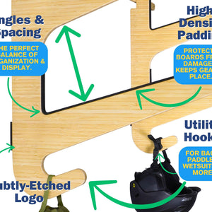 Paddle board Rack Features - Grassracks O'ahu