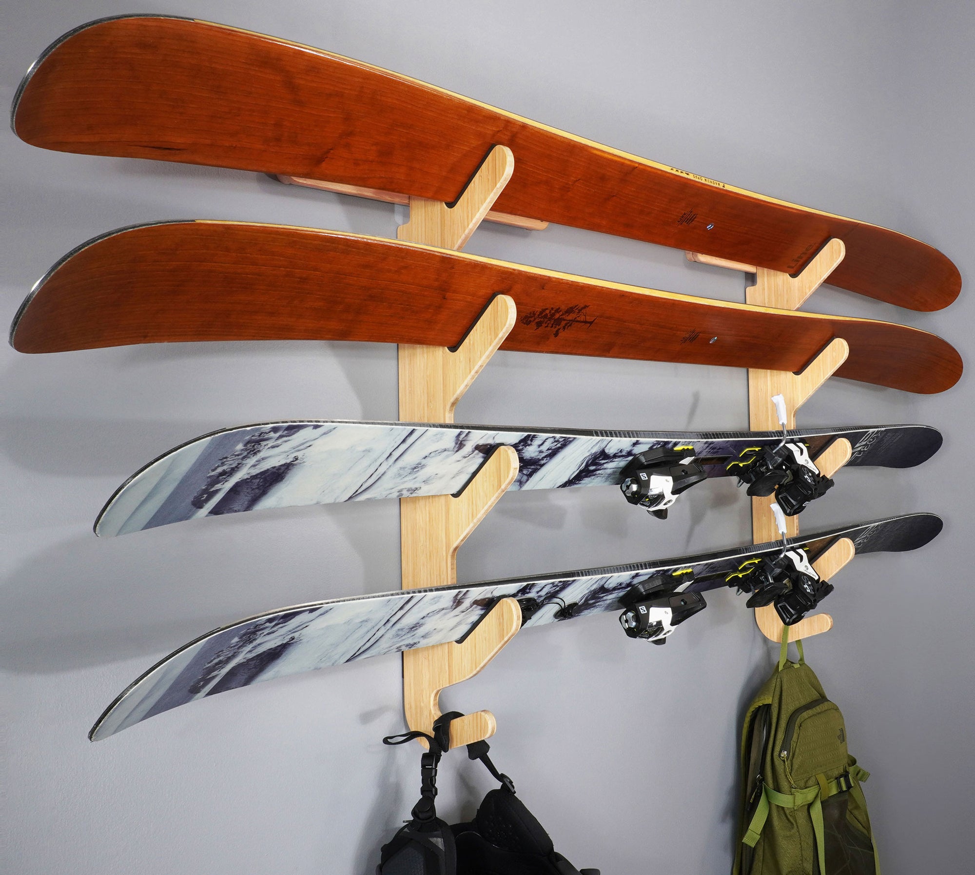 Ski Wall Racks - Grassracks Hallsteiner Quad