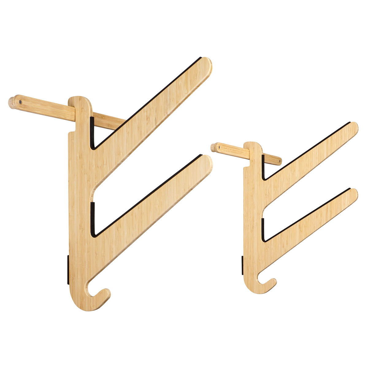 Surfboard Wall Mounts Bamboo Wood