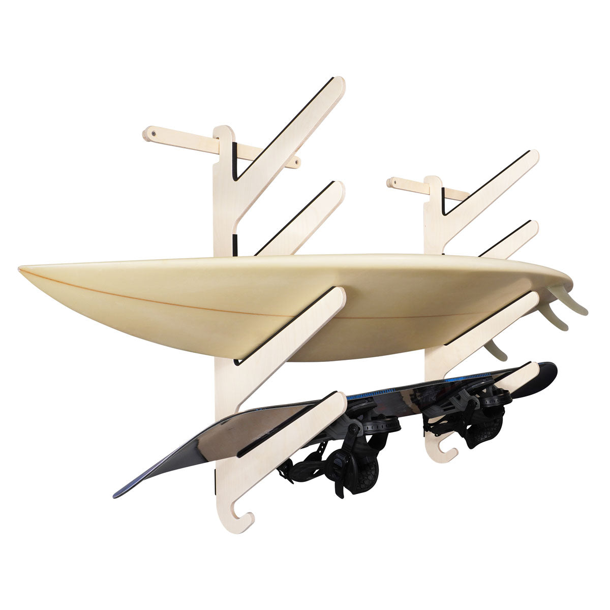 Surfboard Rack | Indoor Horizontal Surf Wall Rack - The Kaua'i Series