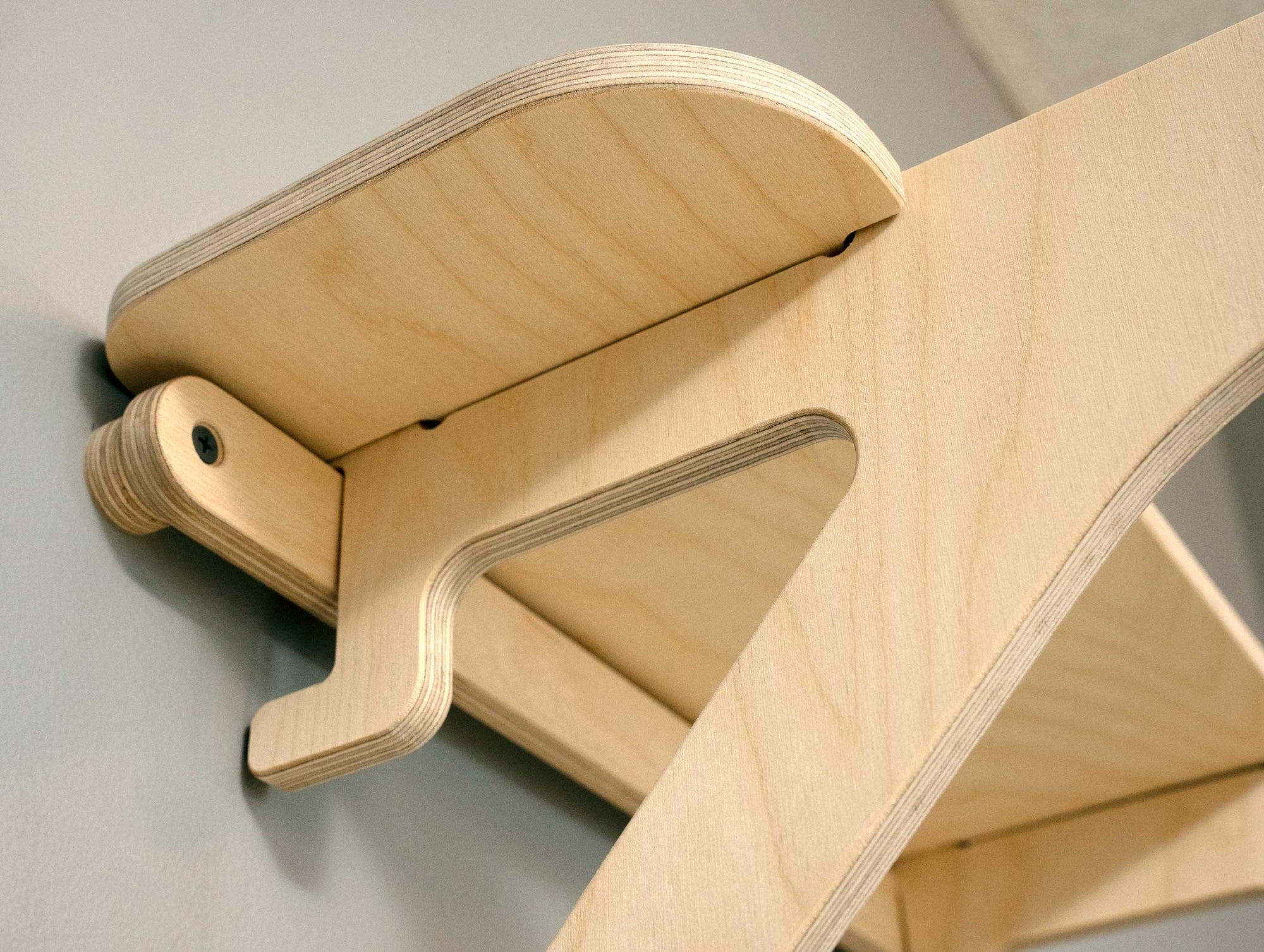 Indoor Bike Hanger - Birch Wooden Bike Wall Mount