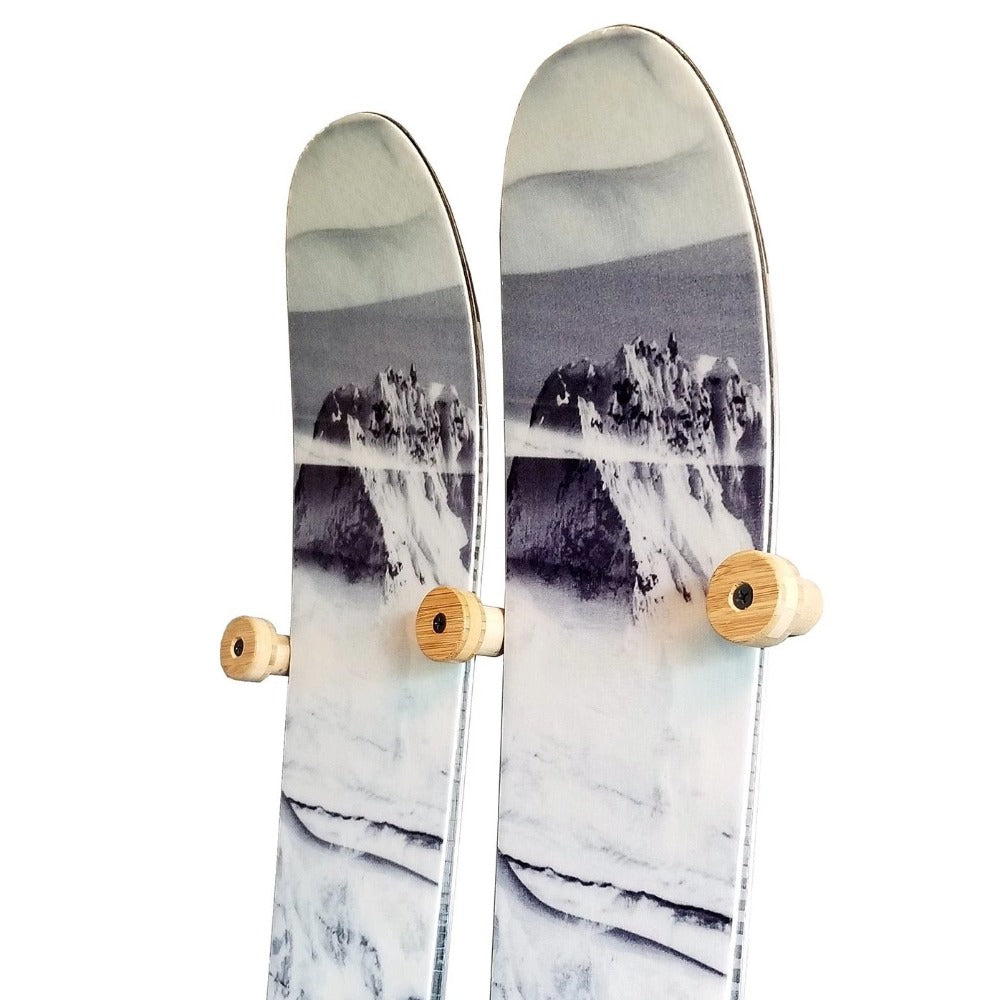 Indoor Ski Storage - Flush Ski Wall Rack - The Nubbin by Grassracks