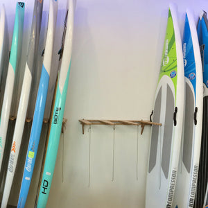 Bamboo In-store Wall Mounted Vertical Paddleboard Rack
