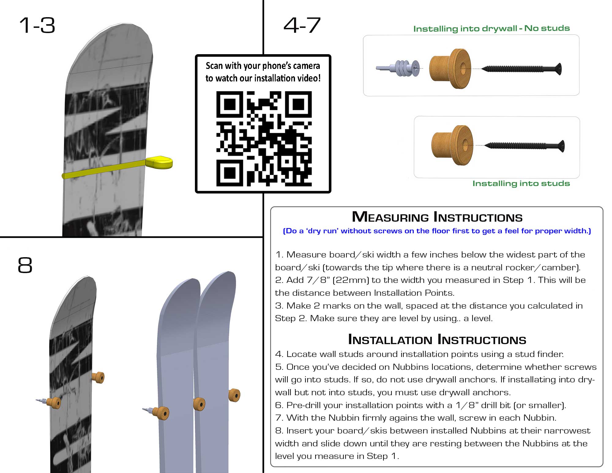 Snowboard Rack Installation Instructions