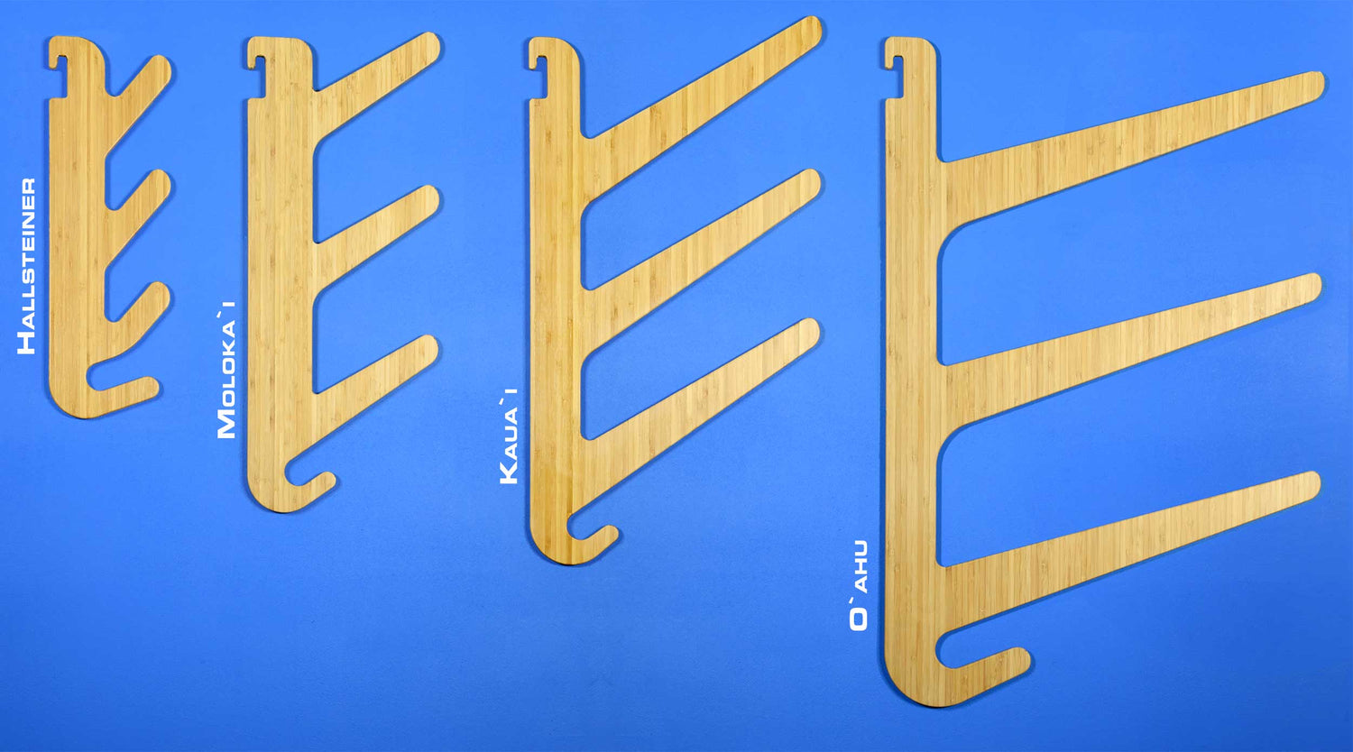 Bamboo Board Racks - Wall Board Racks - Ski Racks