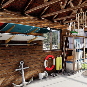 Paddle Board Wall Mount - Grassracks O'ahu Duo
