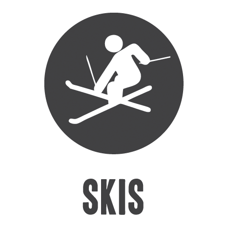 Indoor Ski Rack - Ski Storage - Ski Wall Rack - Ski Hanger