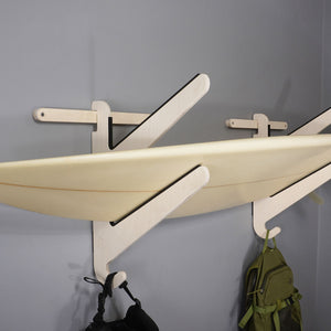 Surfboard Wall Hooks Wood