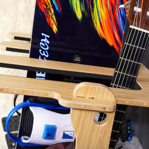 4 Surfboard Rack - Snowboard Holder - 4 Guitar Stand Wood