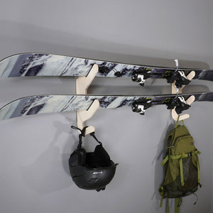 Wooden Ski Rack - Grassracks Hallsteiner Show-Off 1 Pair