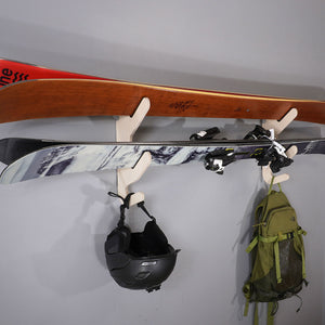 Wooden Ski Rack - Grassracks Hallsteiner Show-Off Helmet Bag