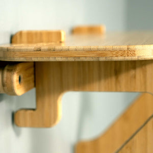Wall-Mounted Bike Rack and Bike Shelf - Bamboo