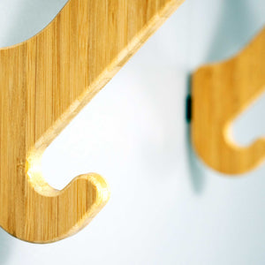 Wall-Mounted Bike Rack with Hooks - Utility Hooks for Helmets and Bags