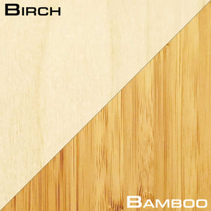 Birch and Bamboo Indoor Freestanding Surf Rack - Guitar Rack - Snowboard Rack
