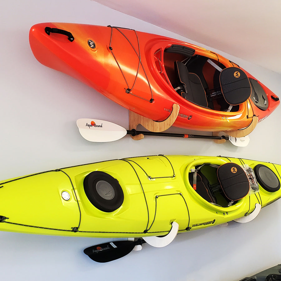 Kayak Storage Racks | Bamboo & Birch | Premium Horizontal Kayak Holder ...