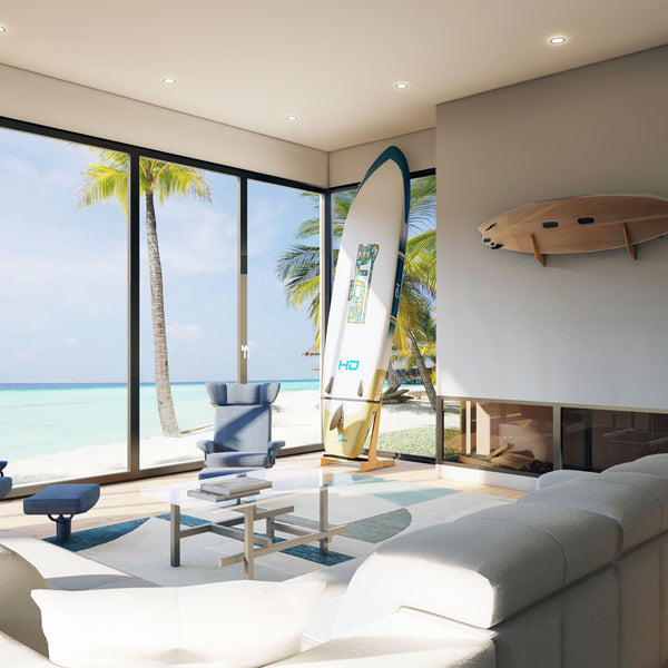 Bamboo & Birch SUP Rack | Vertical Freestanding Indoor Paddle Board ...