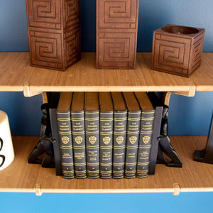 Bamboo Floating Wall Bookshelf