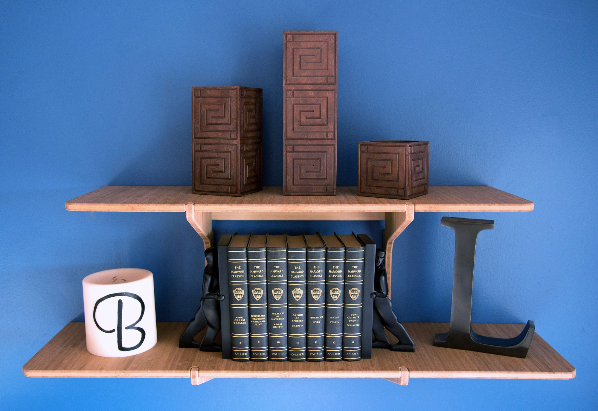Grassracks Bamboo Floating Shelf - The Double Shelf