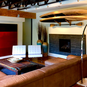 2 Paddleboard Rack - Bamboo