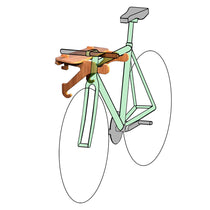 Bamboo Bike Shelf - Wall Bike Rack by Grassracks