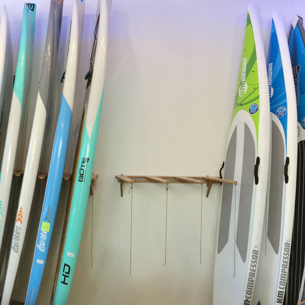 Vertical Sup Racks Bamboo & Birch Vertical Wall-Mount SUP Rack | Indoor & Garage Storage ...