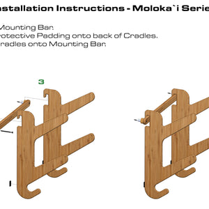 Snowboard Rack Installation Instructions - Bamboo Skateboard Rack by Grassracks
