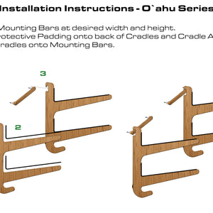 Paddleboard Rack Installation Instructions - Bamboo SUP Rack by Grassracks