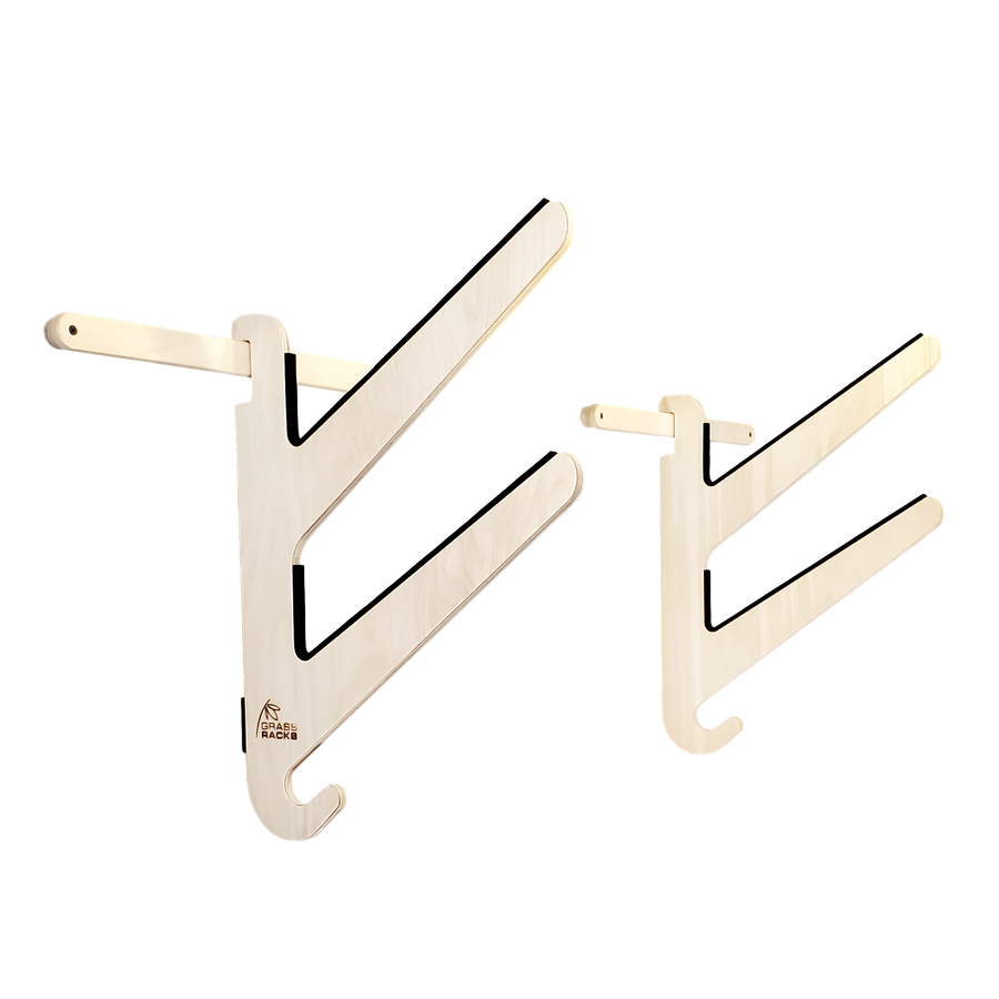Bamboo & Birch Surfboard Rack Horizontal WallMounted Indoor and