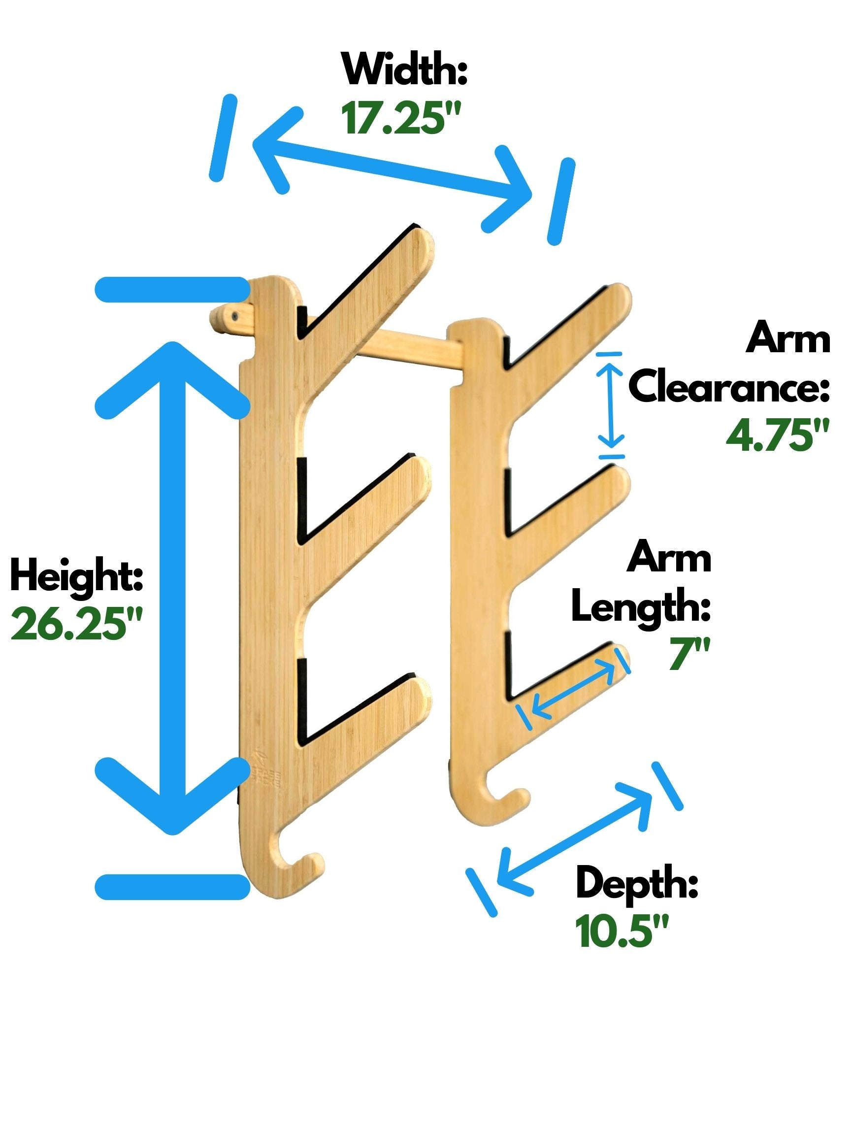 3 Skateboard Rack Dimensions - Moloka'i Trip