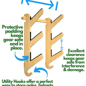 3 Snowboard Rack Features