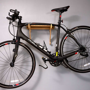 Bamboo Bike Rack - Bamboo Bike Shelf for Road Bikes