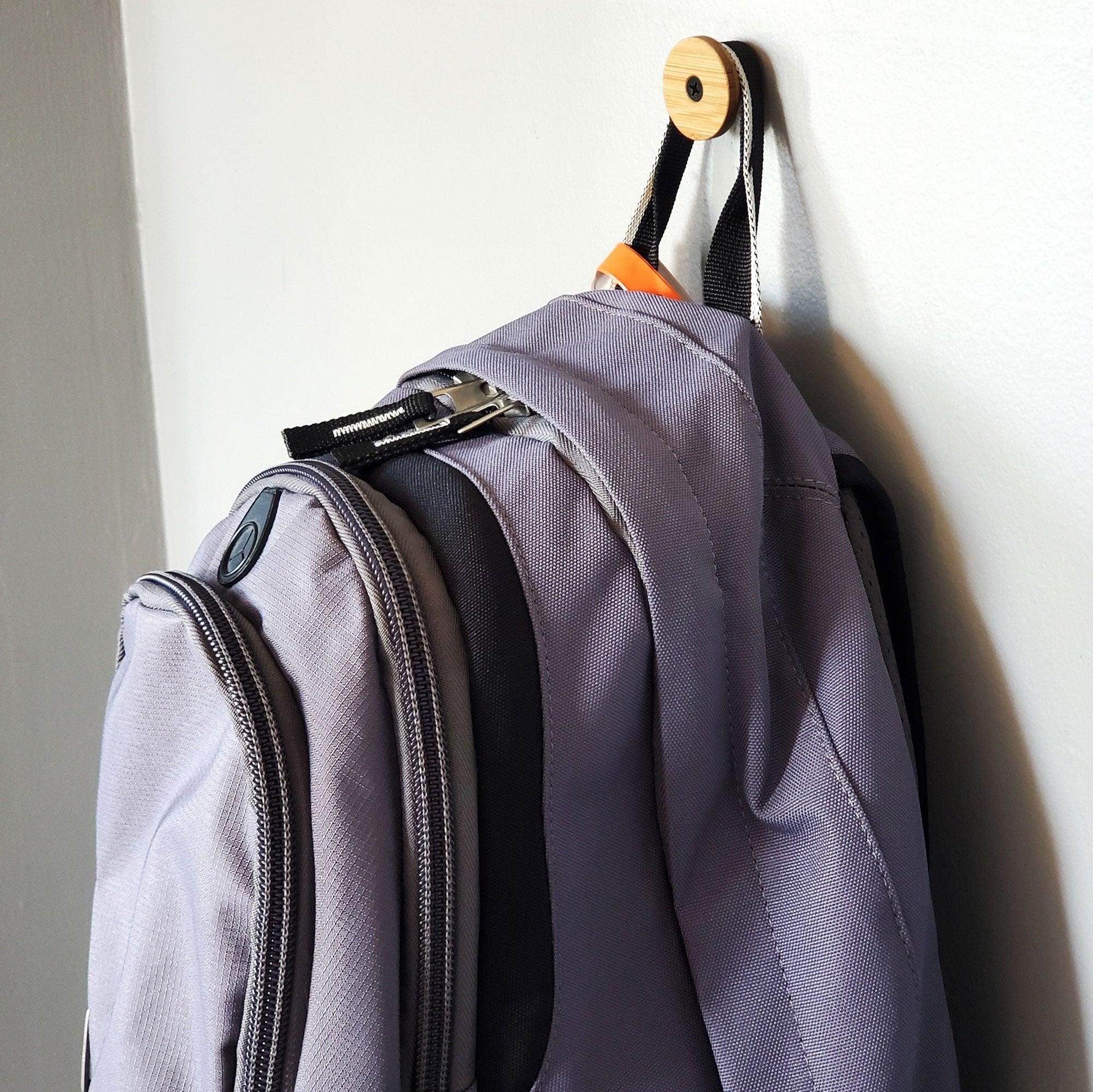 Simple Backpack Storage for wall