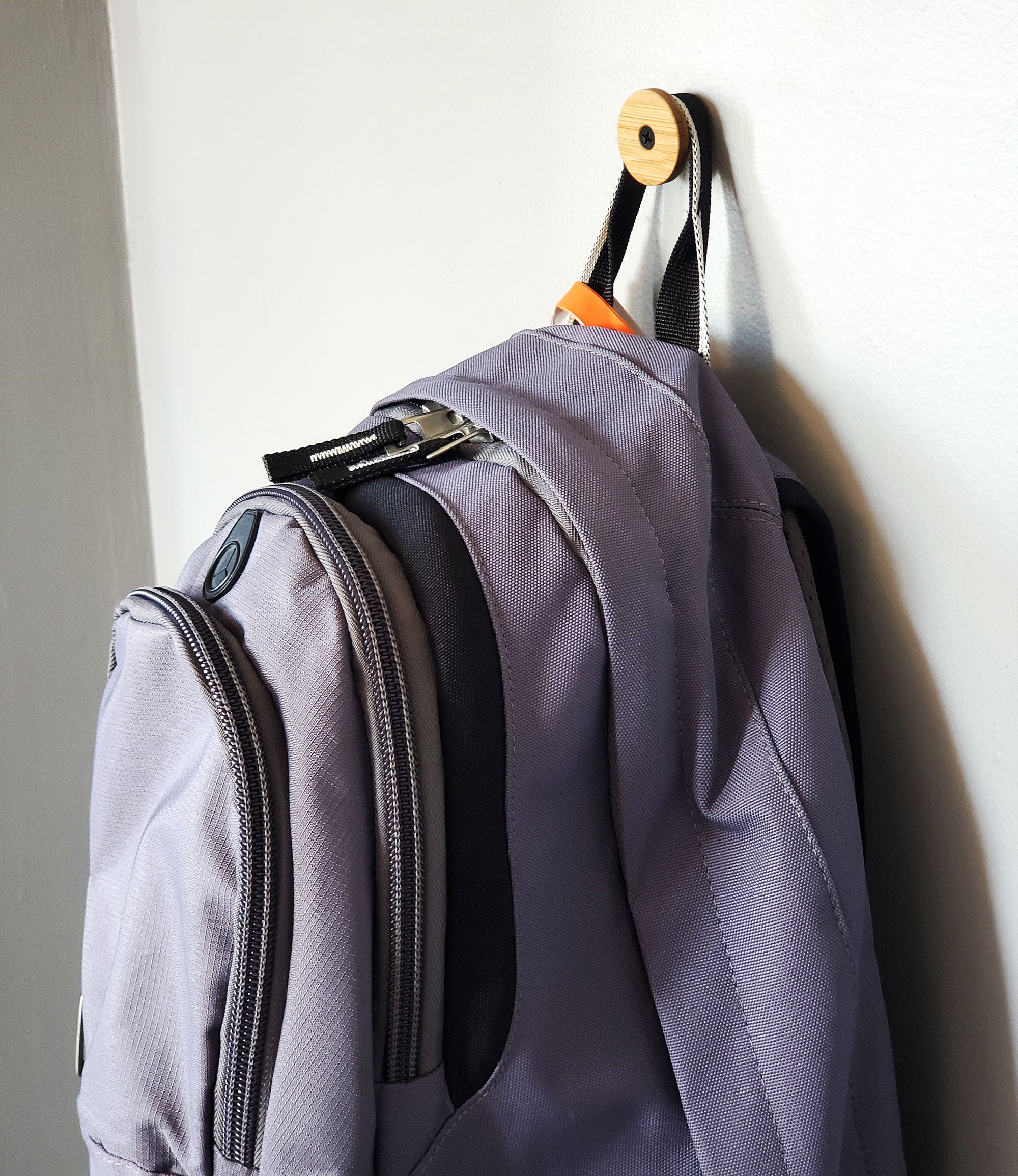Simple Backpack Storage for wall