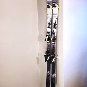 Low Profile Ski Storage - Indoor Ski Wall Mount