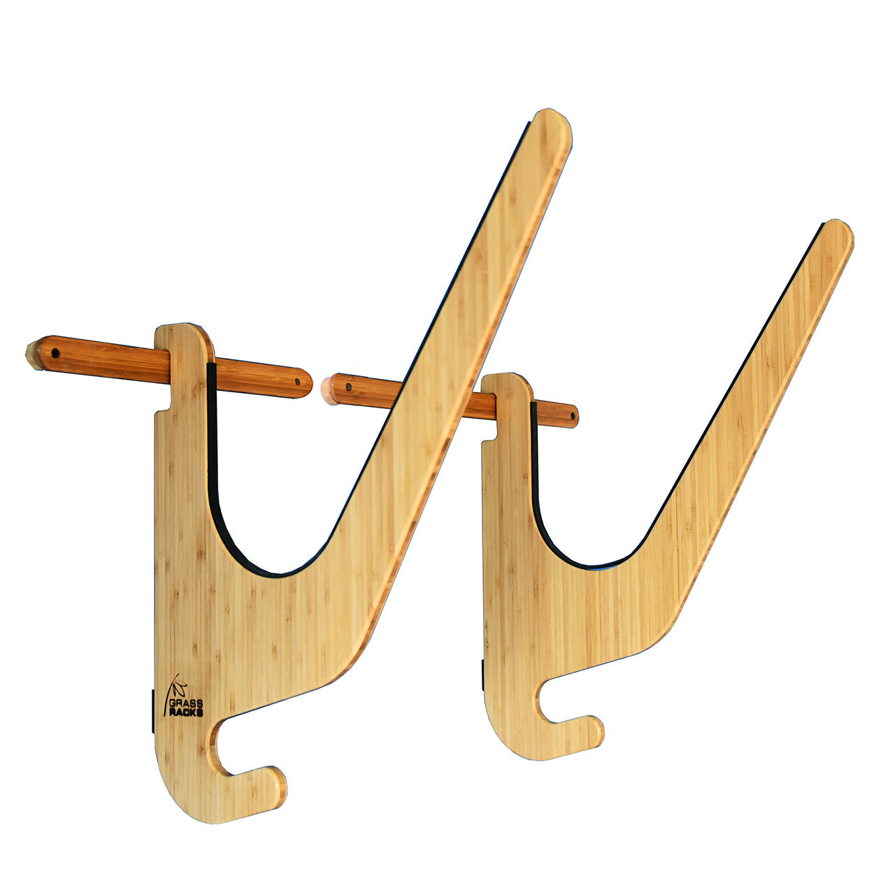 Premium Bamboo Paddleboard Rack | Wakeboard Rack | Indoor Wall-Mount ...