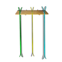 Vercules Trip - Bamboo Vertical Ski Rack - In-home Ski Storage