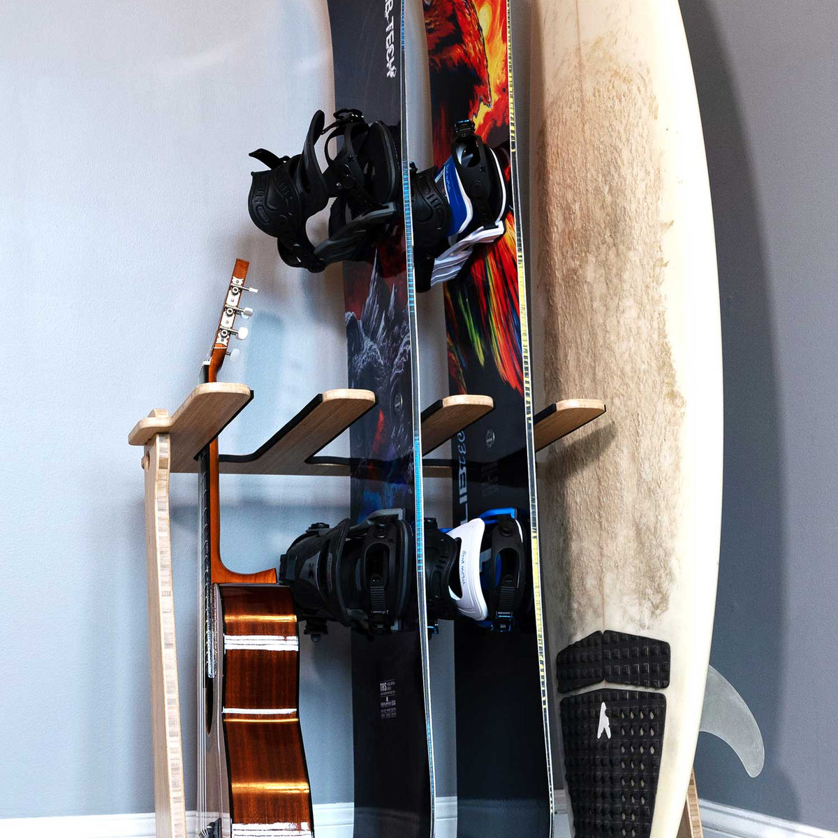 Surfboard Rack Snowboard Rack Guitar Stand Indoor Vertical Frees