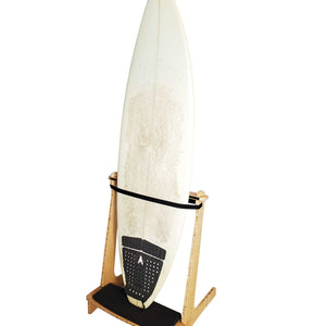 Bamboo Freestanding Surfboard Display
