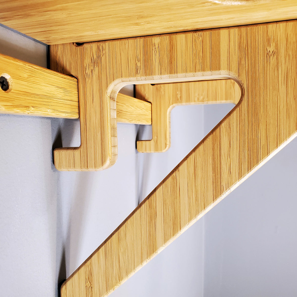 Bamboo & Birch Vertical Wall-Mount SUP Rack | Indoor & Garage Storage ...