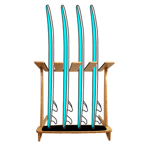4 Surfboard Rack - Vertical Surf Rack